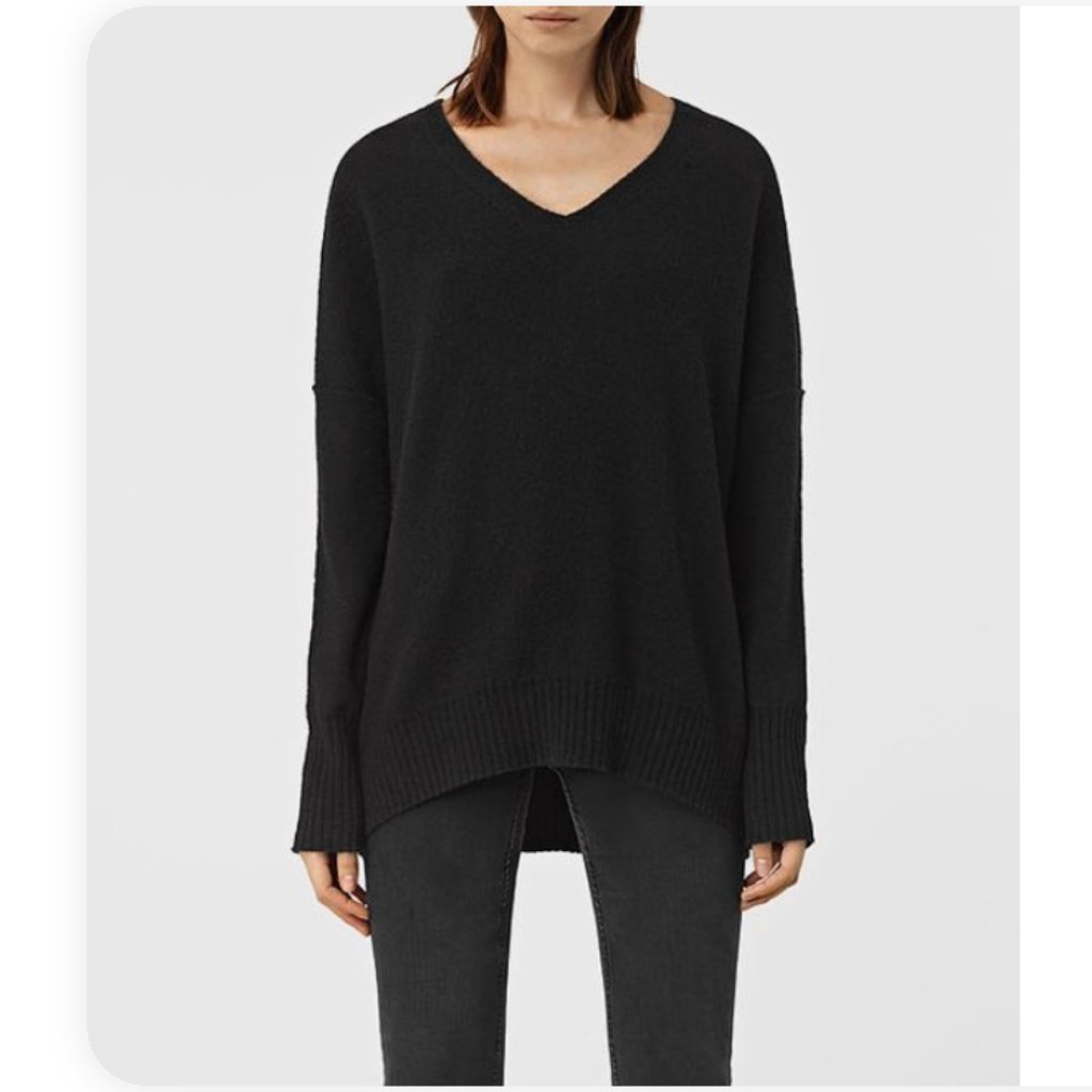 Quotation Black Cashmere Wool Blend Sweater M